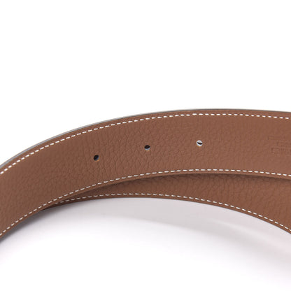 Hermes Box Togo H Belt 90 Black Gold 4 of 7