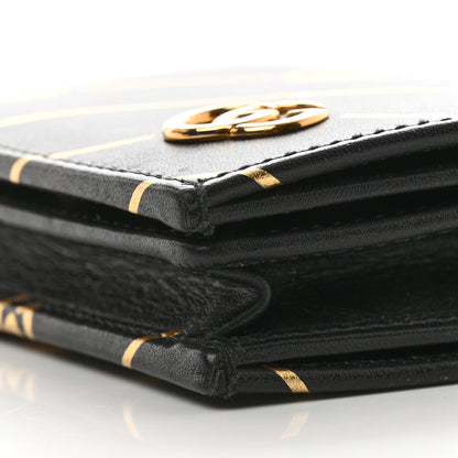 Gucci Calfskin Diagonal GG Card Case Black 9 of 11