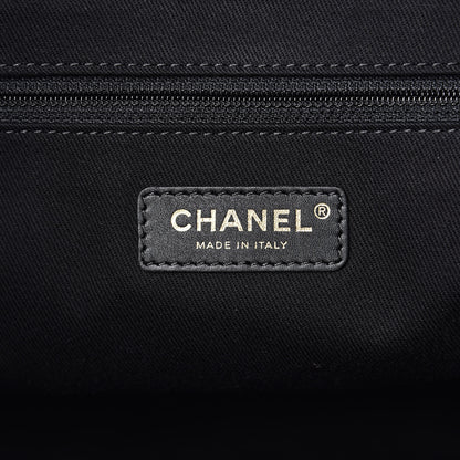 Chanel Woven Straw Raffia Large Deauville Tote Black 6 of 11