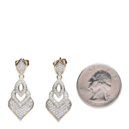 John Hardy 18K Yellow Gold Diamond Legends Naga Drop Earrings 2 of 4