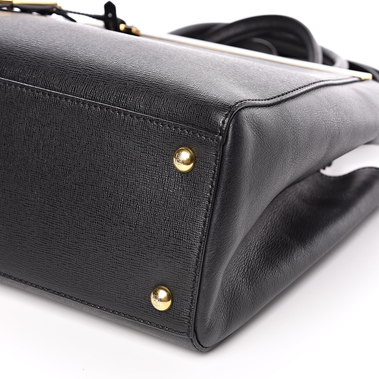 Fendi Vitello Elite Petite 2Jours Tote Black 11 of 14