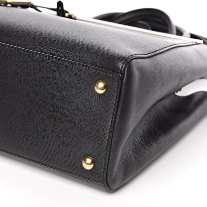 Fendi Vitello Elite Petite 2Jours Tote Black 11 of 14