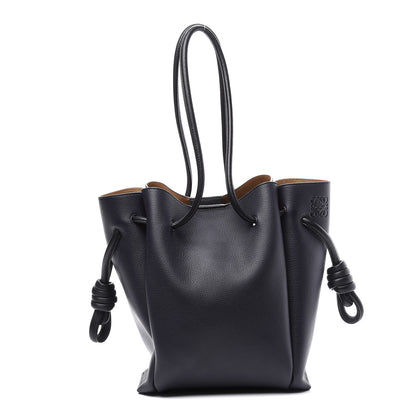 Loewe Calfskin Small Flamenco Knot Bag Midnight Blue Black 1 of 9