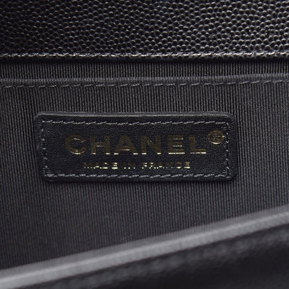 Chanel Caviar Quilted Medium Boy Flap Black 6 of 12