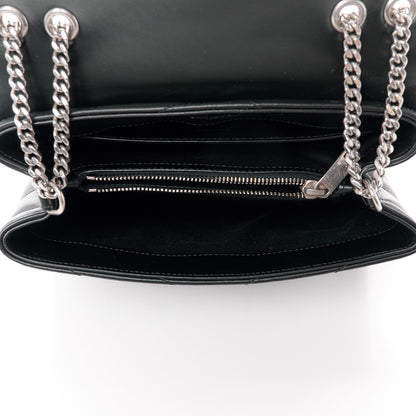 Saint Laurent Calfskin Y Quilted Monogram Small Loulou Chain Satchel Black 5 of 15