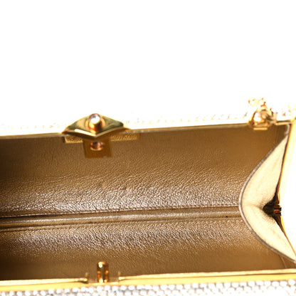 Judith Leiber Swarovski Crystal Minaudiere Clutch Gold 6 of 6