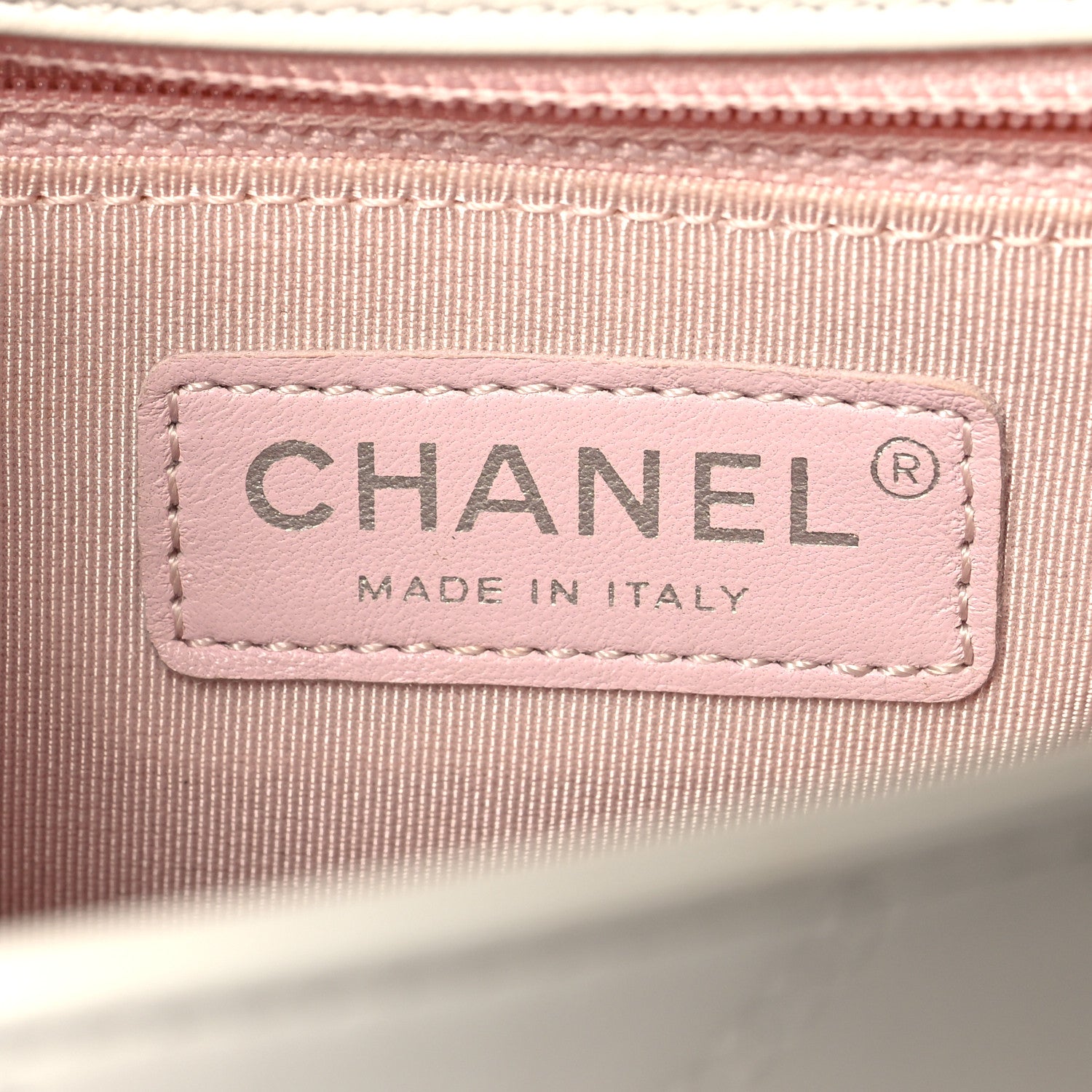 Chanel Calfskin Stitched Small Ring My Bag Flap Crossbody White 6 of 13