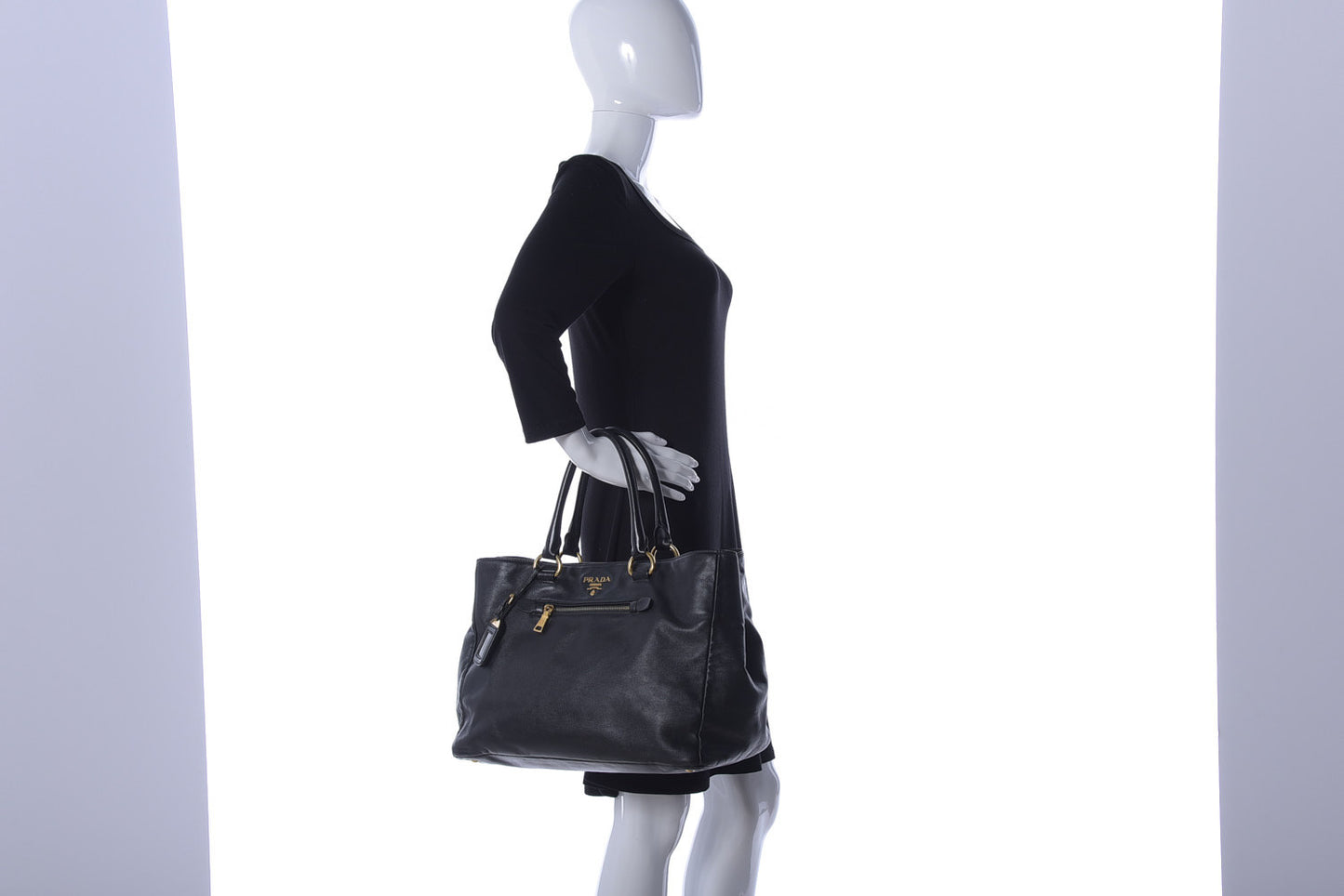Soft Calf Tote Black