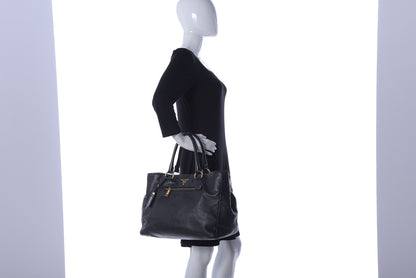 Prada Soft Calf Tote Black 3 of 25