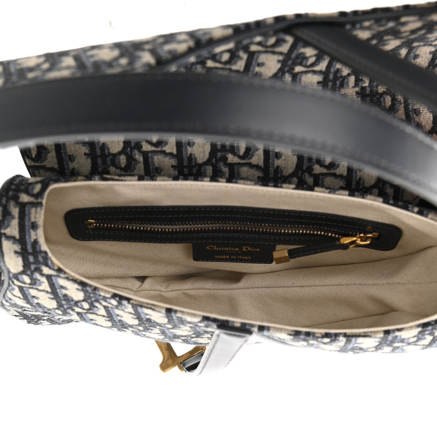 Oblique Saddle Bag Blue