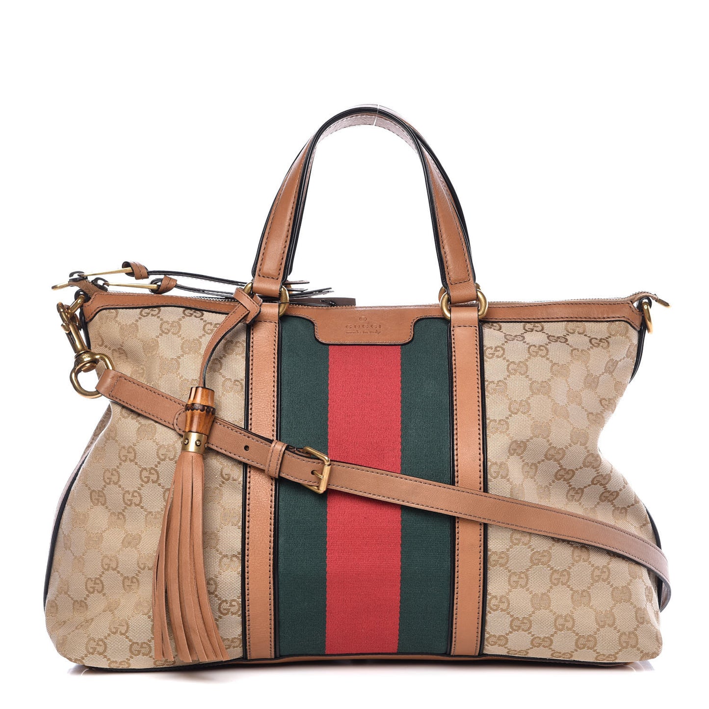 Monogram Web Medium Rania Top Handle Bag Sand
