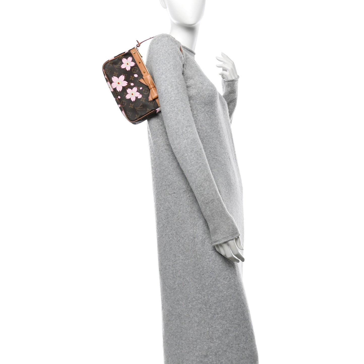 Monogram Cherry Blossom Pochette Accessories Brown