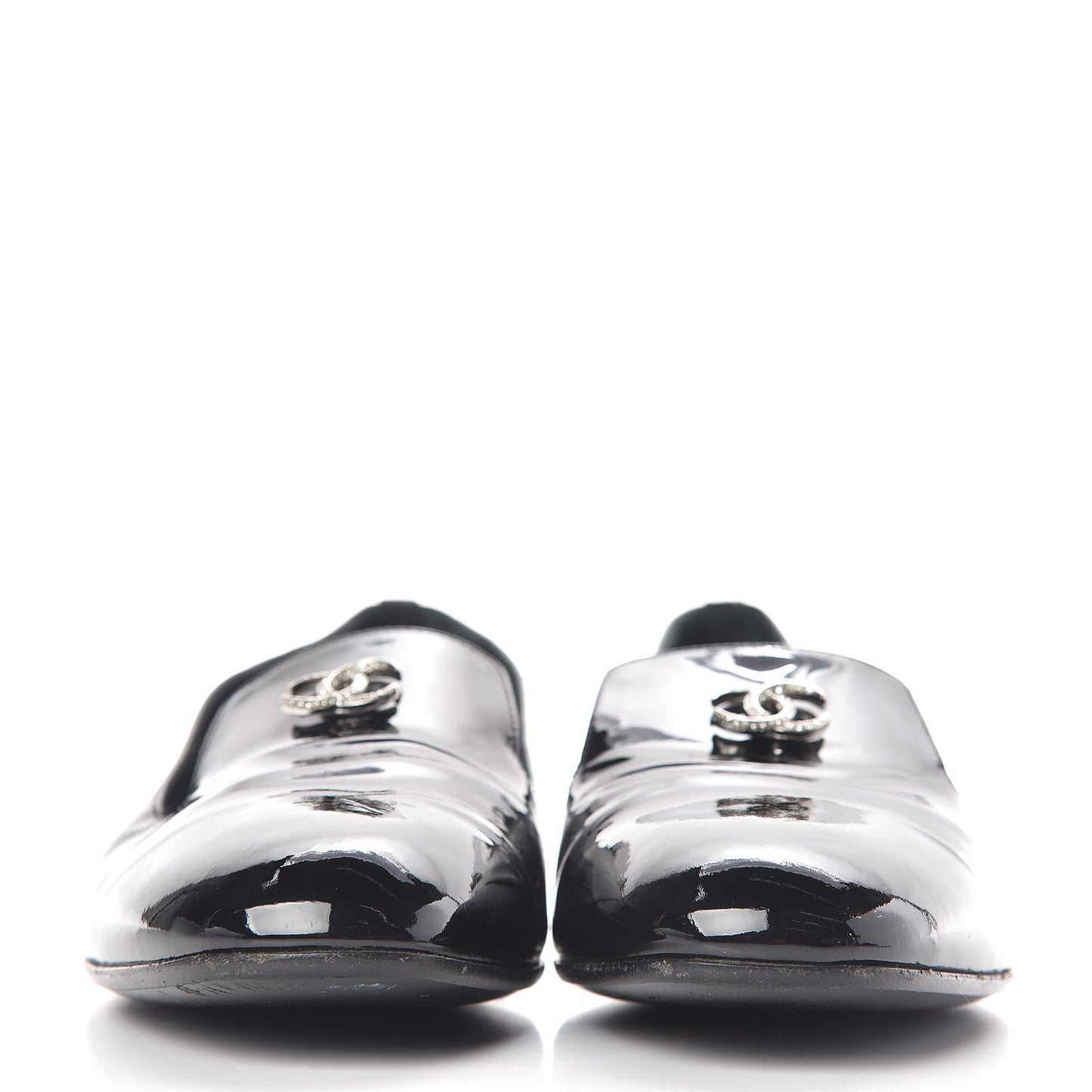 Patent CC Mocassin Loafers 38 Black