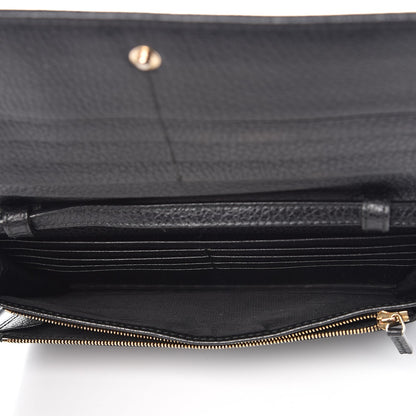 Gucci Dollar Calfskin Mini Swing Wallet Bag Black 6 of 8