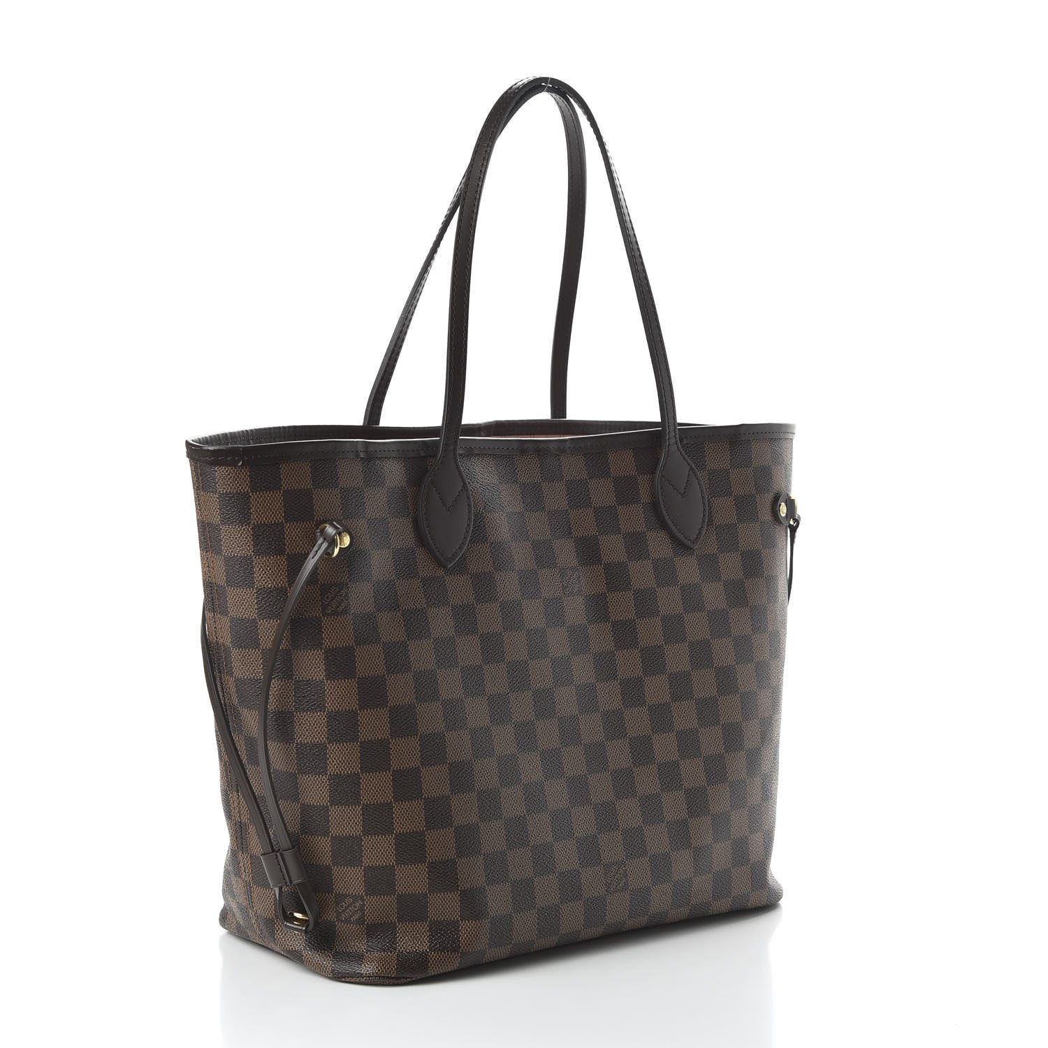 Louis Vuitton Damier Ebene Neo Neverfull MM Rose Ballerine 4 of 11