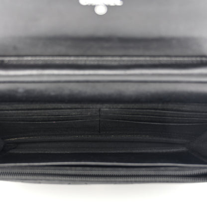 Chanel Lambskin Quilted Boy Wallet On Chain WOC Black 5 of 15