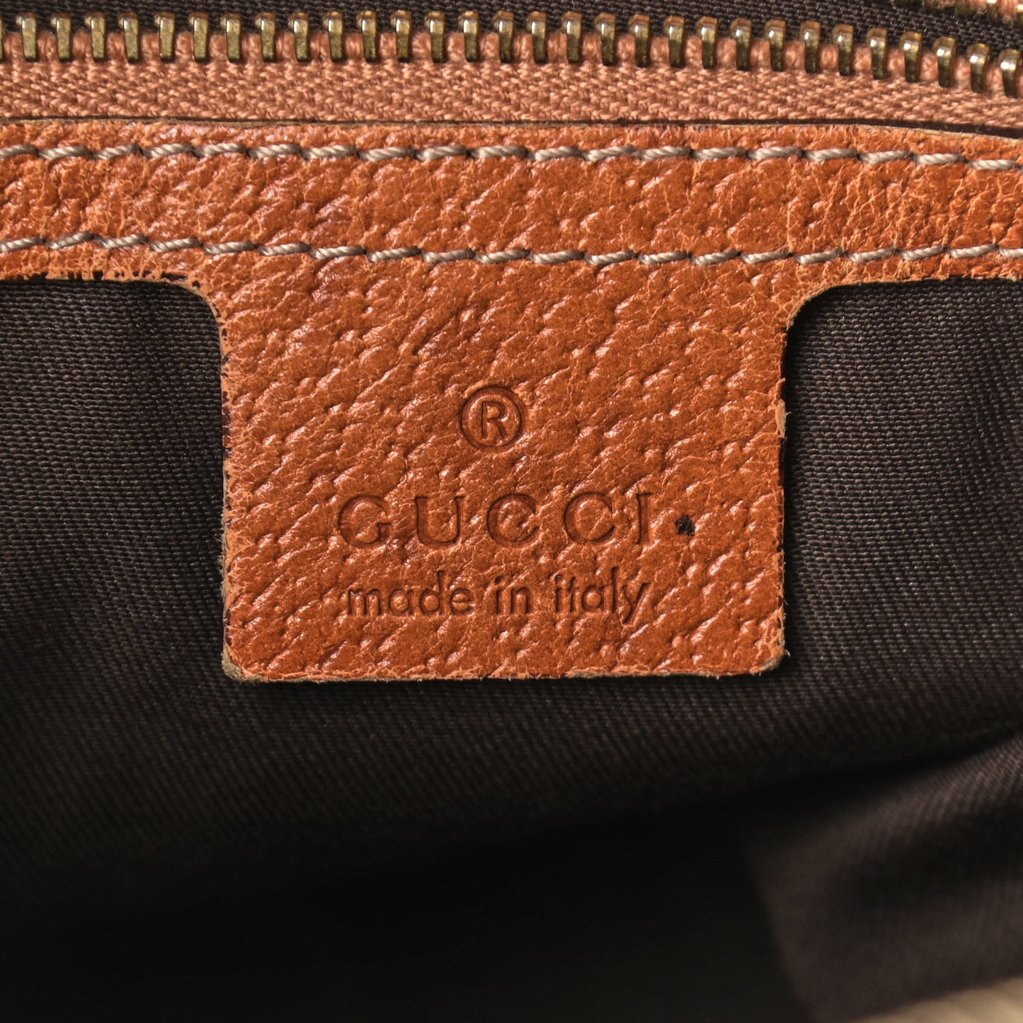 Monogram Medium Horsebit Chain Hobo Light Brown