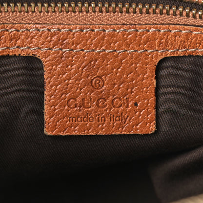 Gucci Monogram Medium Horsebit Chain Hobo Light Brown 5 of 14