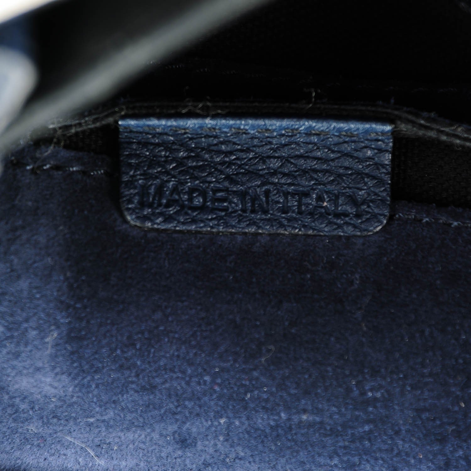 Burberry Pebbled Calfskin House Check Small Macken Crossbody Bag Ink Blue 5 of 8