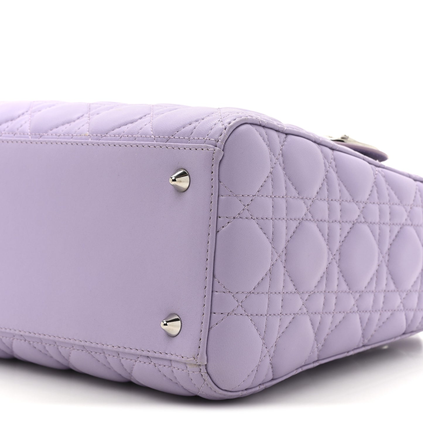 Lambskin Cannage Medium Lady Dior Purple