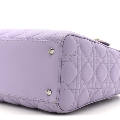Christian Dior Lambskin Cannage Medium Lady Dior Purple 8 of 12