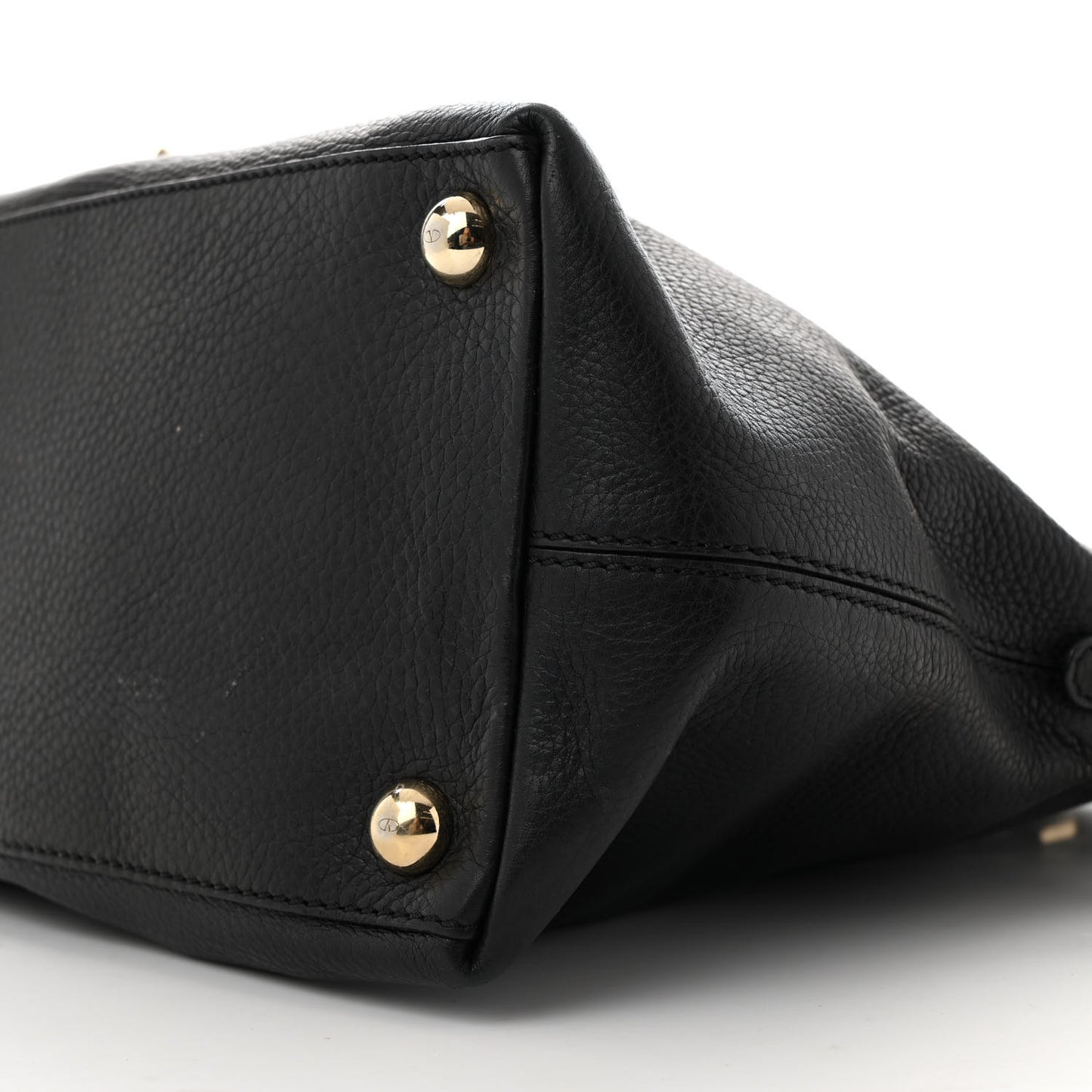 Grained Calfskin Va Va Voom Shoulder Bag Black