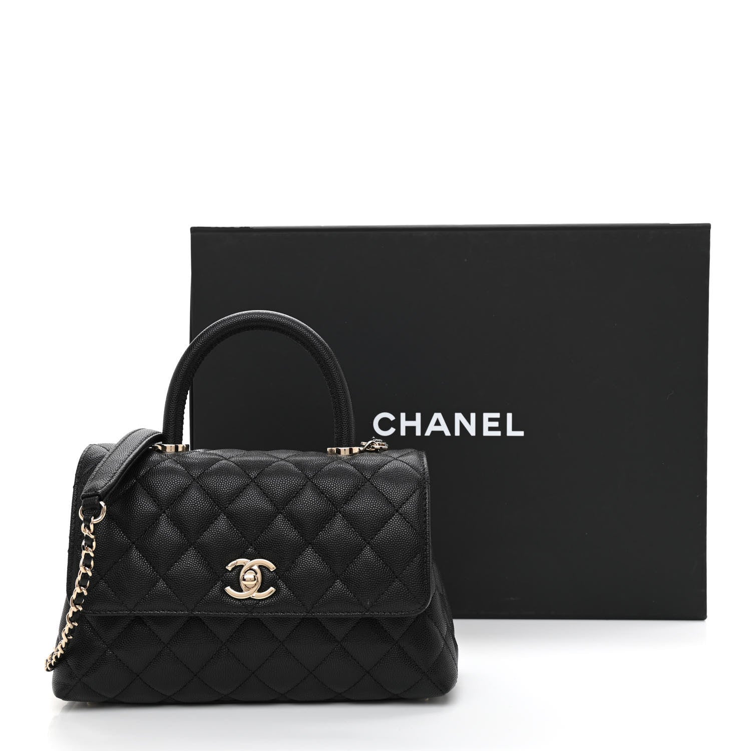 Chanel Caviar Quilted Mini Coco Handle Flap Black 11 of 11