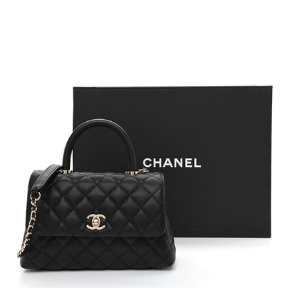 Chanel Caviar Quilted Mini Coco Handle Flap Black 11 of 11