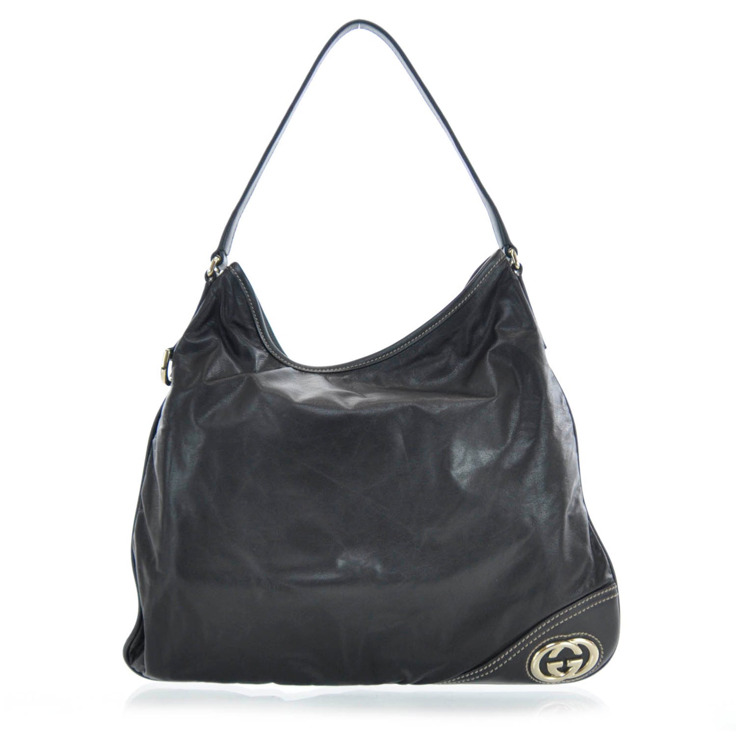 Leather New Britt Medium Hobo Black