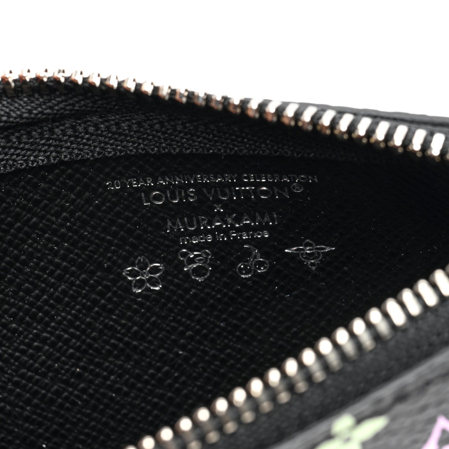 LV X TM Monogram Multicolor Key Pouch Black