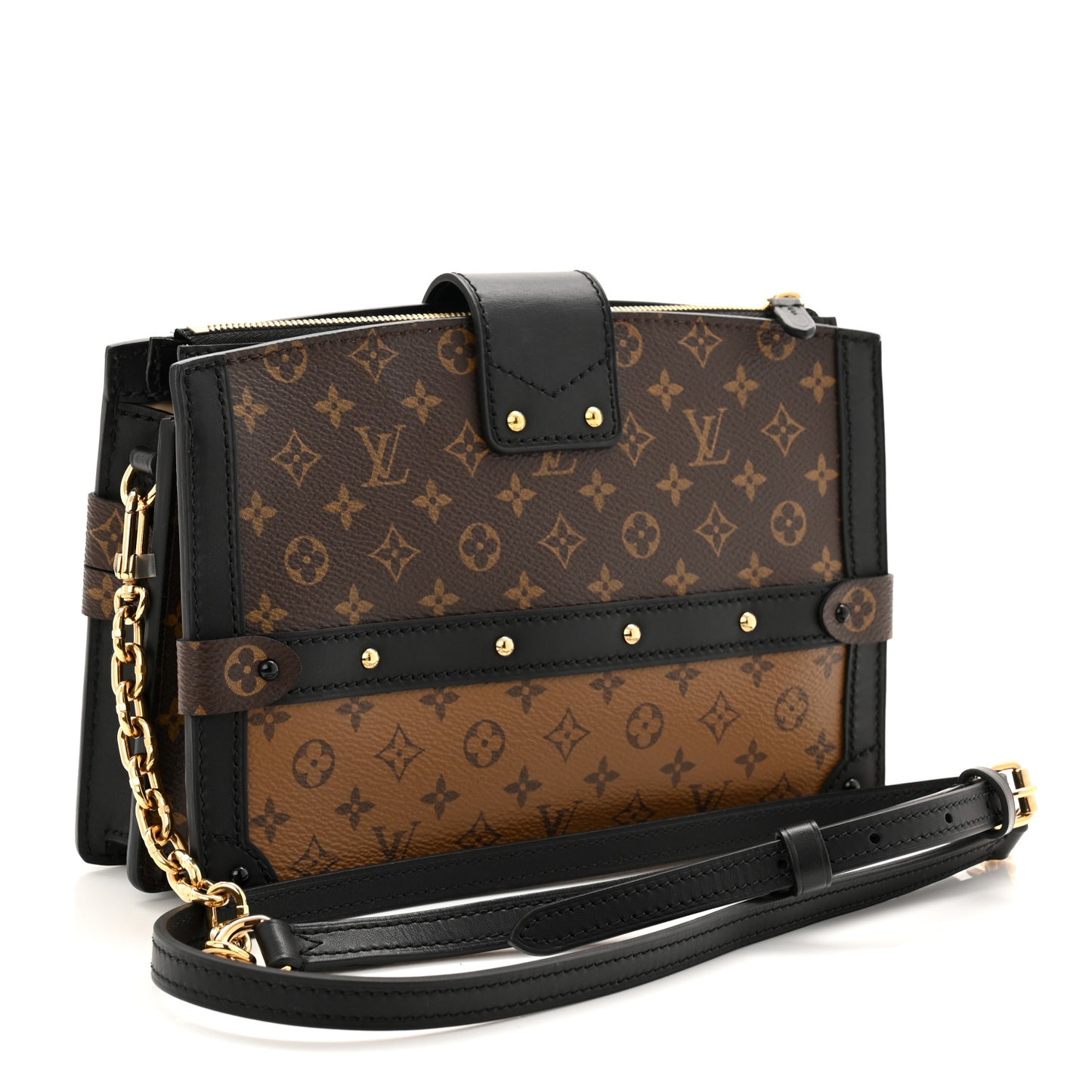 Reverse Monogram Trunk Clutch