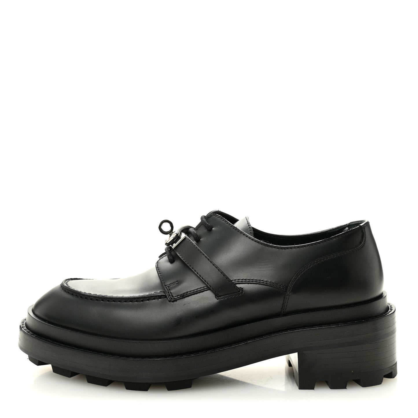 Glossed Calfskin First Oxford 38 Black