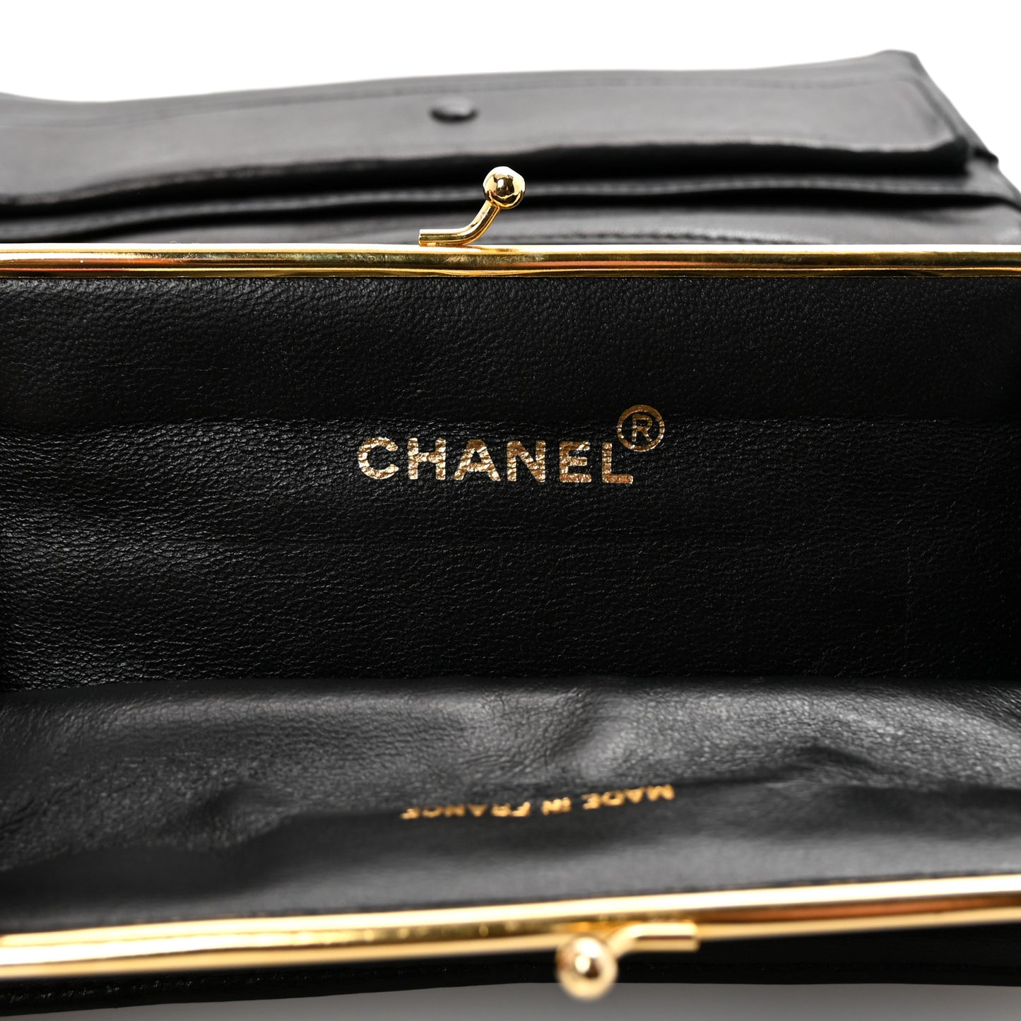 Velvet Quilted Clutch Black