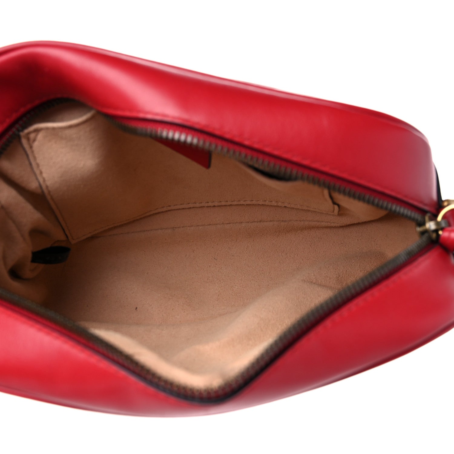 Gucci Calfskin Matelasse Small GG Marmont Chain Shoulder Bag Hibiscus Red 5 of 9