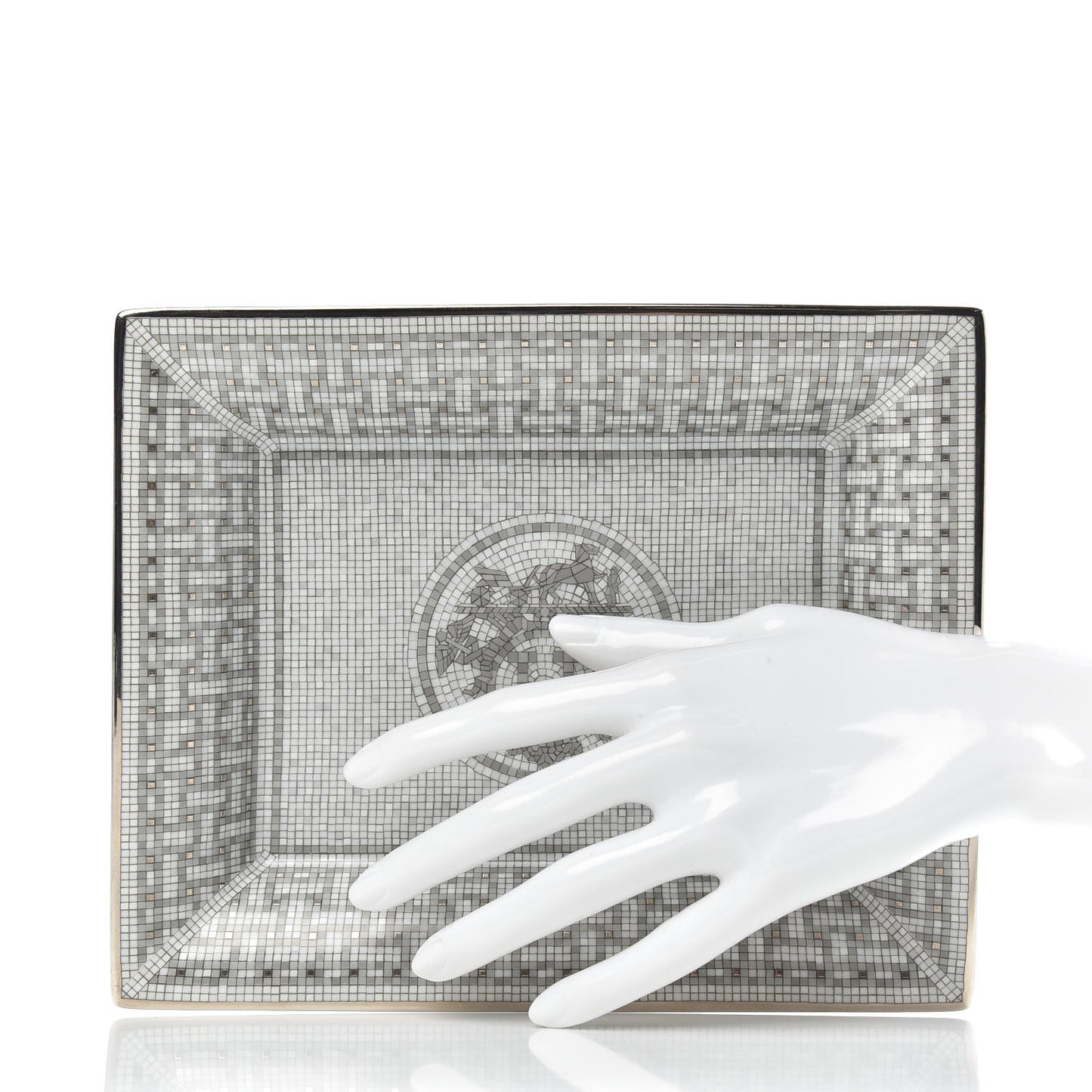 Porcelain Mosaique Au 24 Platine Change Tray