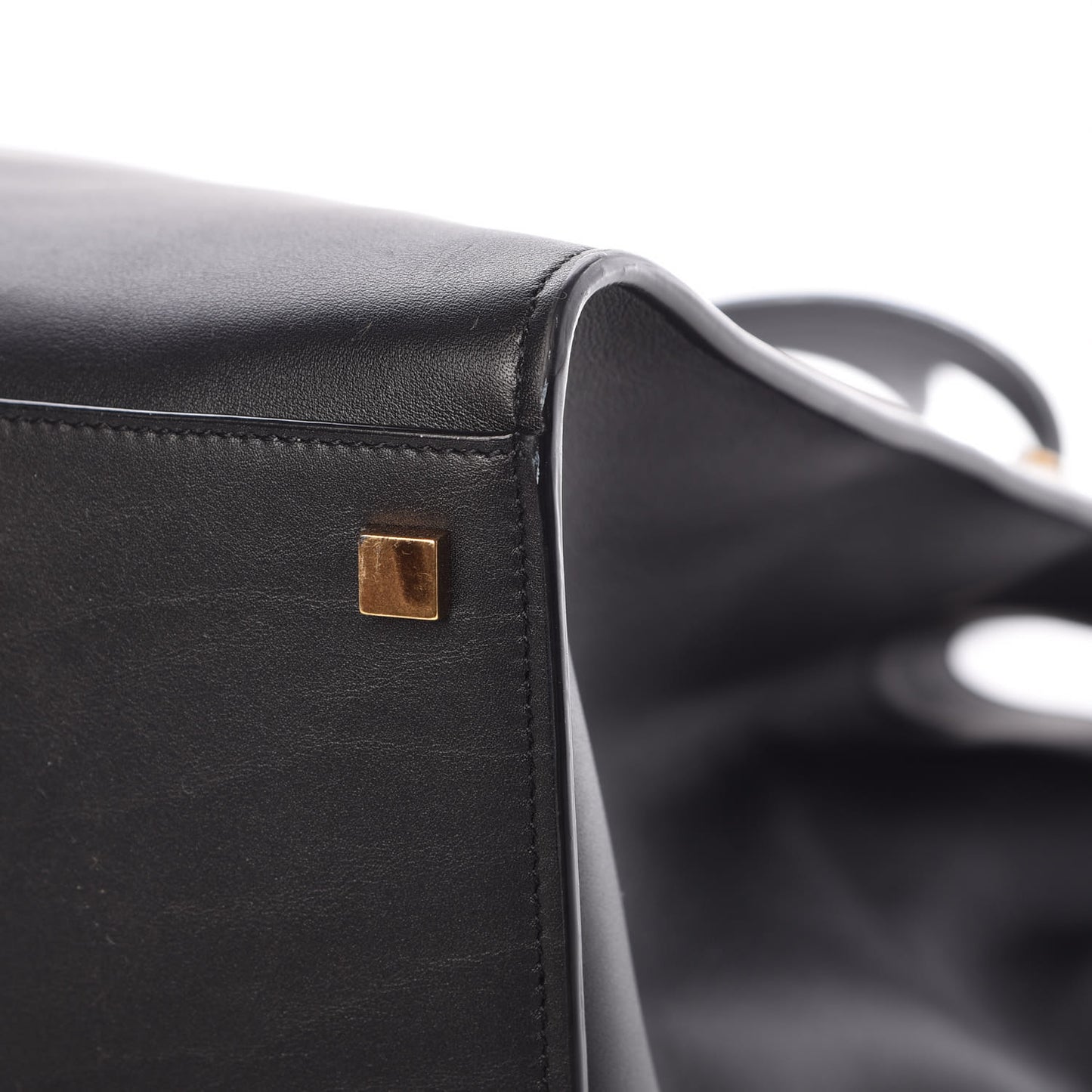 Calfskin Large Manhattan Shopper Tote Black