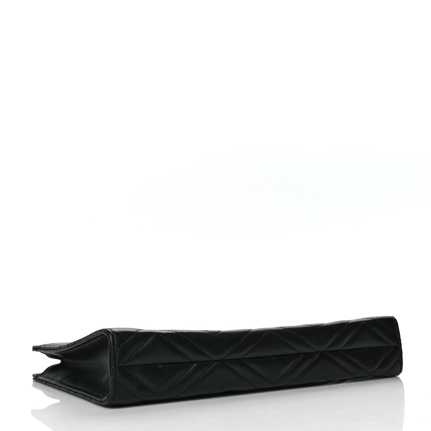 Gucci Calfskin Matelasse Chevron Heart GG Marmont Clutch Black 4 of 14