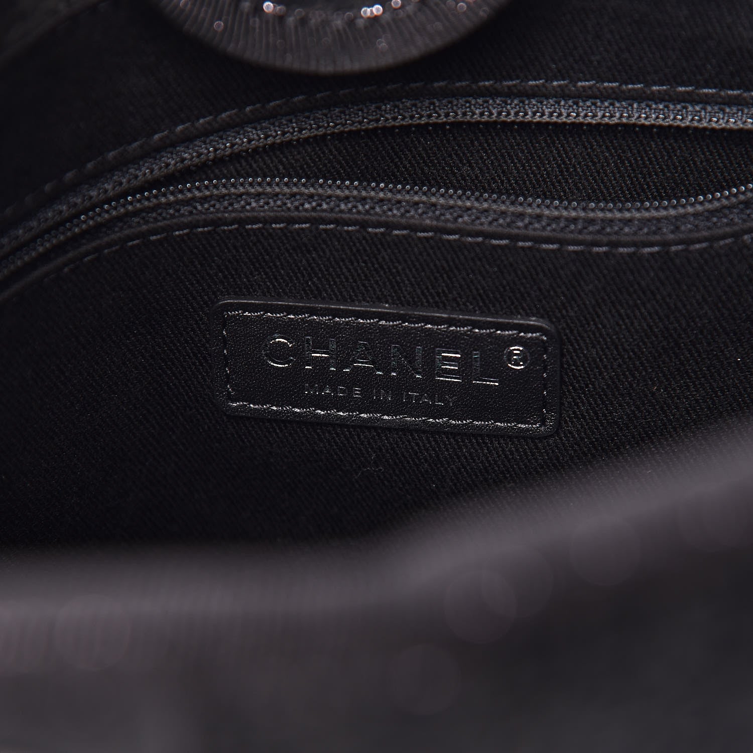 Chanel Lurex Boucle Mini Deauville Tote Black 6 of 10