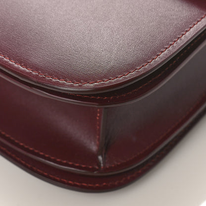 Celine Smooth Calfskin Medium Classic Box Flap Bag Burgundy 8 of 8