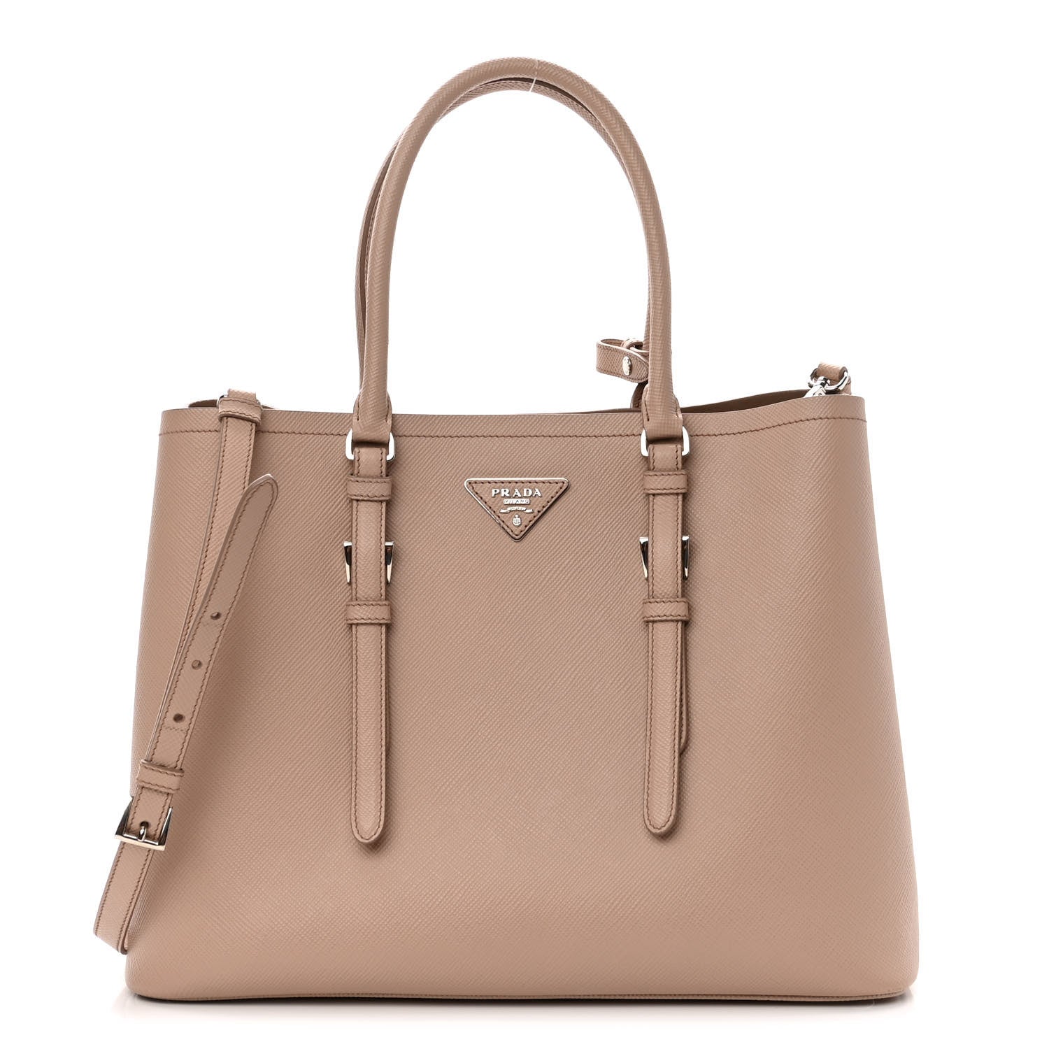 Prada Saffiano Cuir Medium Double Handle Tote Cammeo 1 of 9