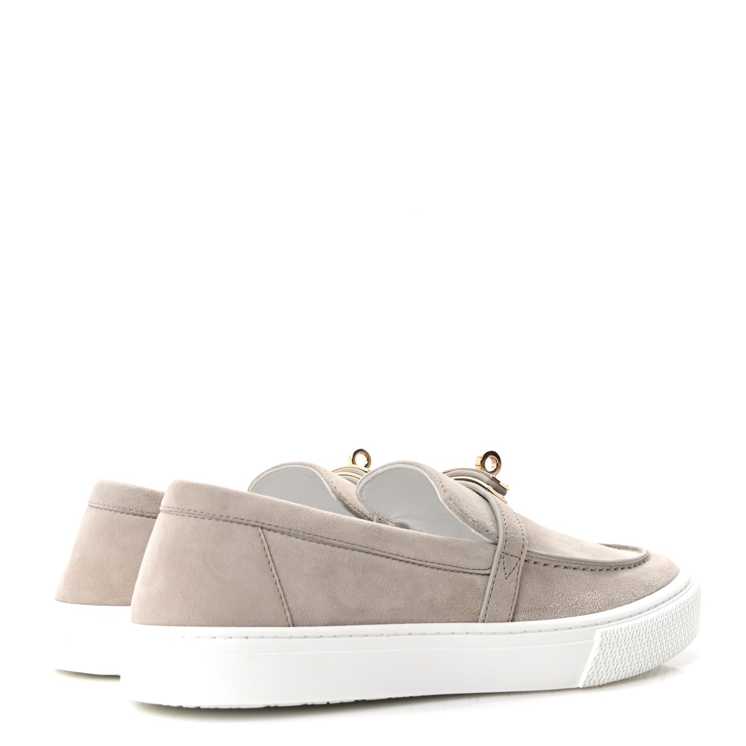 Hermes Suede Goatskin Game Slip On Sneakers 38 Beige Esquisse 5 of 10