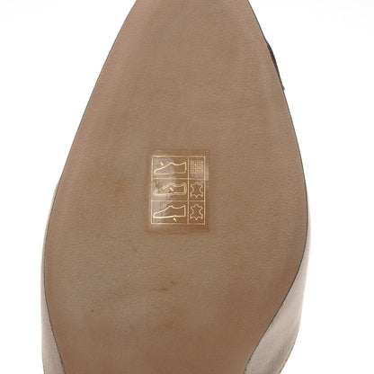 Chanel Satin Cap Toe CC Flats 39 Beige Black 7 of 8