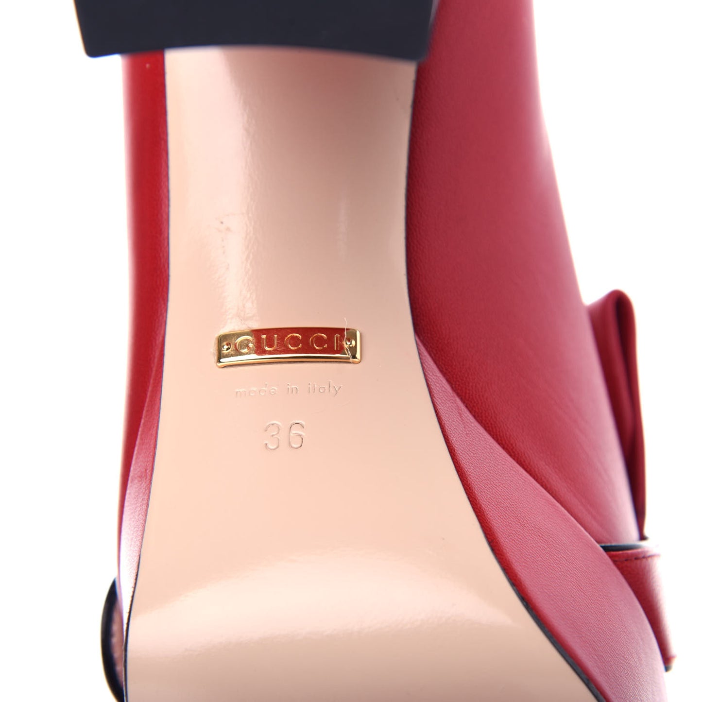 Malaga Kid GG Marmont Fringe Platform Loafer Pumps 36 Hibiscus Red