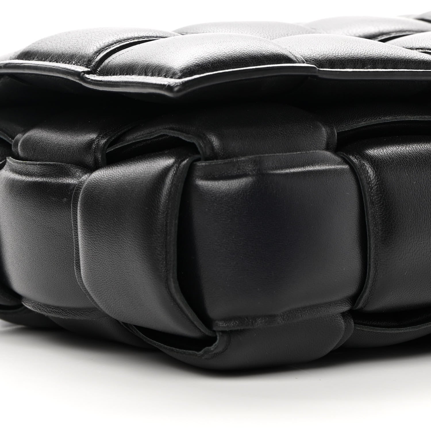 Bottega Veneta Nappa Maxi Intreccio Padded Cassette Crossbody Bag Black 8 of 14
