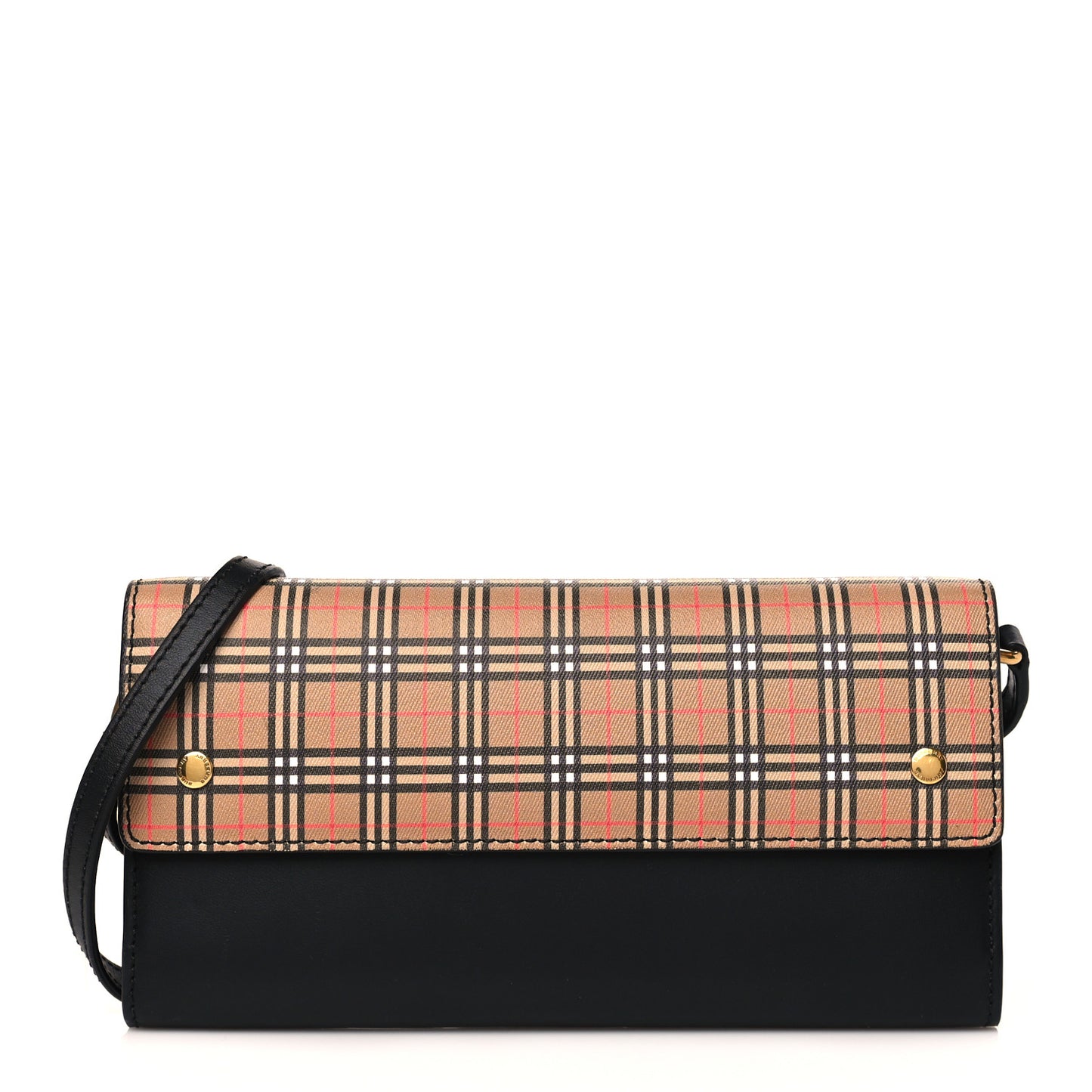 Calfskin Mini Vintage Check Henley Crossbody Antique Yellow