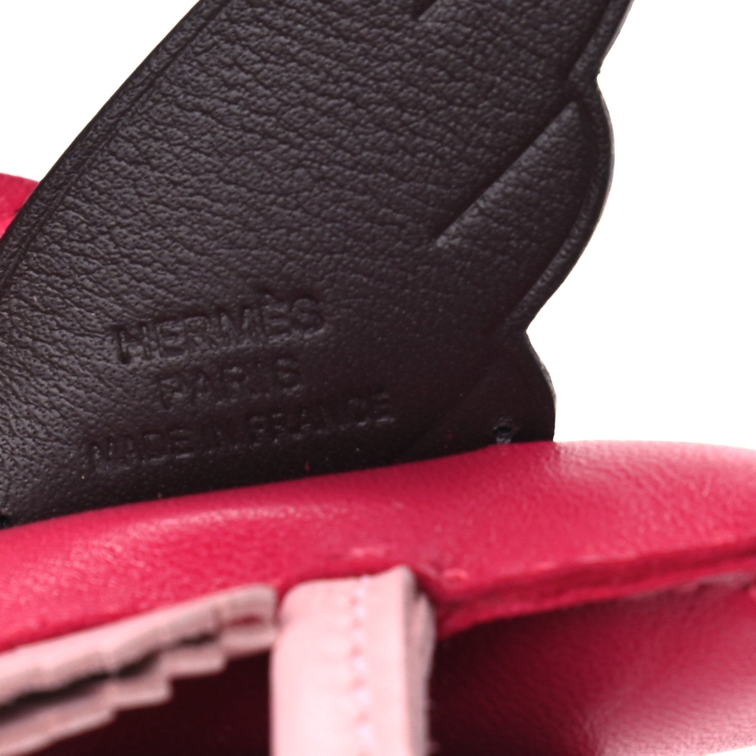 Hermes Milo Lambskin Grigri Rodeo Pegase Horse Bag Charm PM Framboise Rose Sakura Rouge Sellier 3 of 4