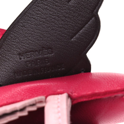 Hermes Milo Lambskin Grigri Rodeo Pegase Horse Bag Charm PM Framboise Rose Sakura Rouge Sellier 3 of 4