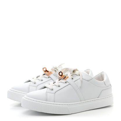 Hermes Calfskin Day Sneakers 37.5 White 3 of 8