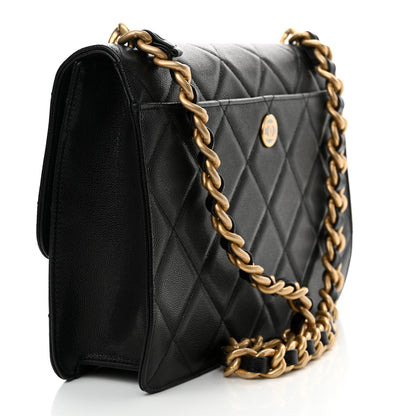 Chanel Caviar Quilted CC Large Flap Black 3 of 11
