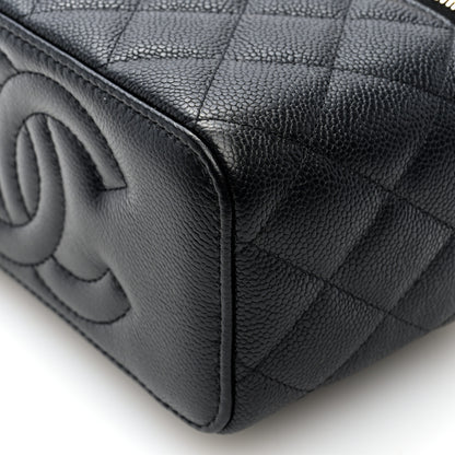 Chanel Caviar Quilted Sweetheart Vanity Case Black 9 of 11
